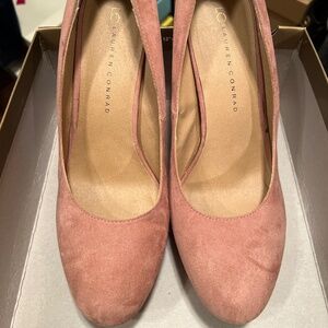 LC mauve platform heels